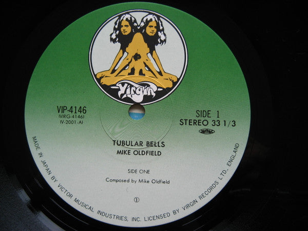 Image of Label Cover of 0416370C: LP - MIKE OLDFIELD, Tubular Bells (Virgin; VIP-4146, Japan 1982 Reissue, No Insert, No Obi) Strong VG+  VG/VG+