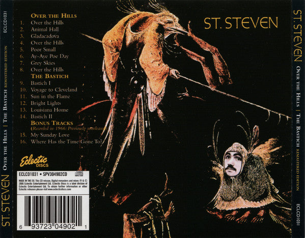 Image of Back Cover of 0456205S: CD - SAINT STEVEN, Saint Steven (Eclectic Discs; ECLCD 1031, UK 2006)   VG/VG+