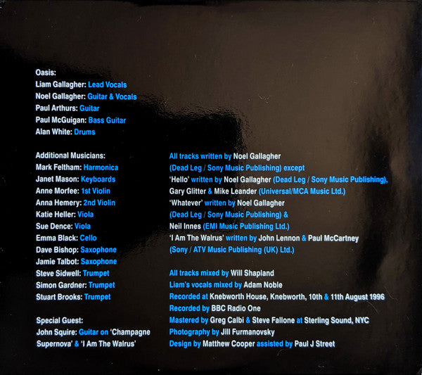 Image of Back Cover of 2xCD - VG+/VG+ - OASIS, Knebworth 1996 (Big Brother; RKIDCD98, UK, Europe & US 2021, Double Gatefold, Booklet), ,  - 2536442E