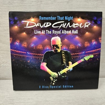 Image of Front Cover of 2xCD - VG+/VG+ - DAVID GILMOUR, Remember That Night (Live At The Royal Albert Hall) (Wish You Were Here) (EMI; CDEMDJ 732, Europe 2007, Promo), ,  - 0456190S
