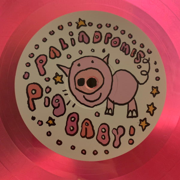 Image of Label Cover of 0426335E: 12" EP - PIGBABY, Palindromes (PLZ Make It Ruins; PLZ041, UK & US 2022, Etched Pink Vinyl, Ltd Edition of 500)   VG+/VG+