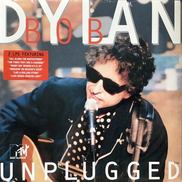Image of Front Cover of 2xLP - NEW/NEW - BOB DYLAN, MTV Unplugged (CMG; 19802991301, US 2026 Reissue), , Tracklist:Side A    Tombstone Blues    Shooting Star    All Along the WatchtowerSide B    The Times They Are A-Changin'    John Brown    Desolation RowSide C    Rainy Day Women #12 & 35    Love Minus Zero / No Limit    DignitySide D    Knockin' on Heaven's Door    Like a Rolling Stone    With God On Our Side - 0856082S