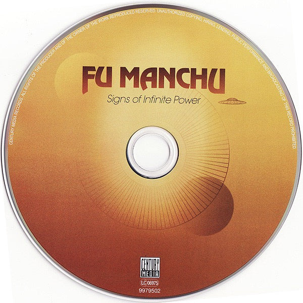 Image of Label Cover of 0416480C: CD - FU MANCHU, Signs Of Infinite Power (Century Media; 9979502, Europe 2009, Jewel Case)   VG+/VG+