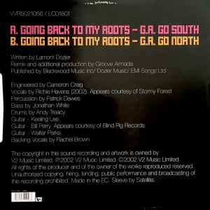 Image of Back Cover of 0516017C: 12" - RICHIE HAVENS, Going Back To My Roots (Remixed By Groove Armada) (V2; VVR5021056, UK 2002, Picture Sleeve) Lots of marks on disc, creases and corner/edgewear to sleeve.  G+/G+