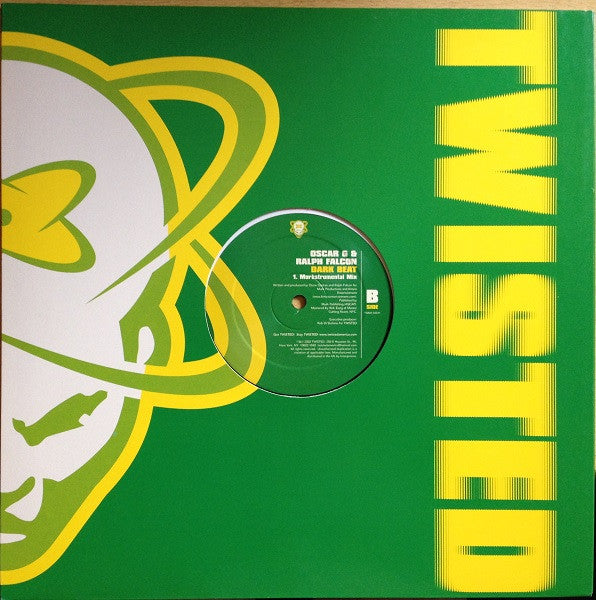 Image of Back Cover of 0526031E: 12" - OSCAR G & RALPH FALCON, Dark Beat (Twisted America Records; TWMX-50011, UK 2002)   VG/VG+