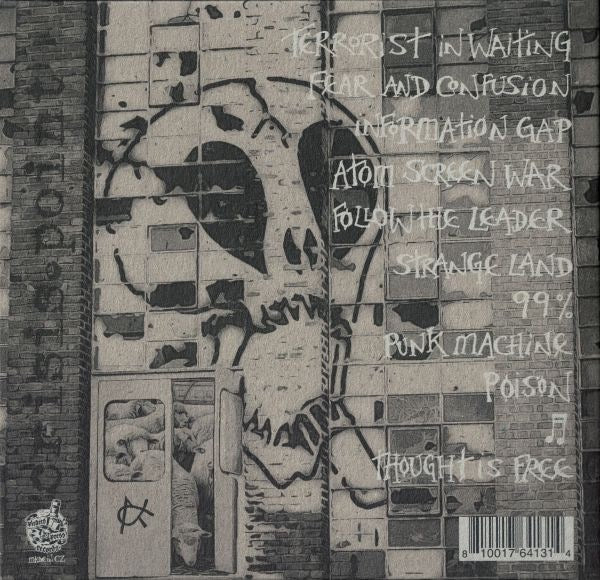 Image of Back Cover of 0516009C: CD - SUBHUMANS, Crisis Point (Pirates Press Records; PPR248, UK & US 2019, Fold Over Card Sleeve, Poster)   VG+/VG+