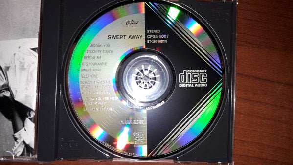 Image of Back Cover of 0516061C: CD - DIANA ROSS, Swept Away (Capitol Records; CP35-5007, Japan 1984, Jewel Case, No Obi)   VG/VG