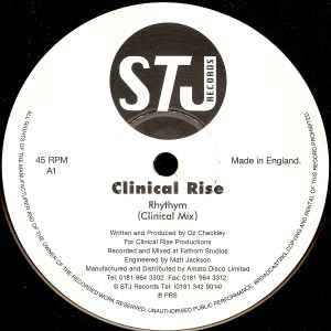 Image of Front Cover of 0546045S: 12" - CLINICAL RISE, Rhythm (STJ Records; STJ005, UK 1996)   /VG