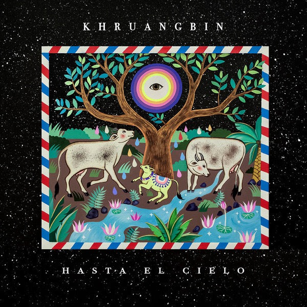Image of Front Cover of 0516039C: LP - KHRUANGBIN, Hasta El Cielo (Night Time Stories; ALNLP50DUBR, US 2019, Inner, With 7") Still In Opened Shrinkwrap With Hype Sticker. Different Run-outs on 7". VO766263 CM  EX/VG+