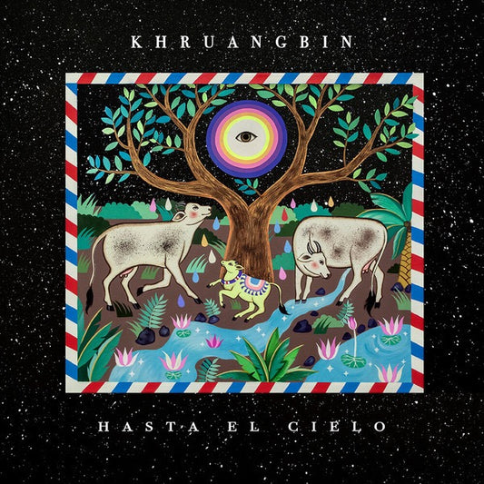Image of Front Cover of 0516039C: LP - KHRUANGBIN, Hasta El Cielo (Night Time Stories; ALNLP50DUBR, US 2019, Inner, With 7") Still In Opened Shrinkwrap With Hype Sticker. Different Run-outs on 7". VO766263 CM  EX/VG+