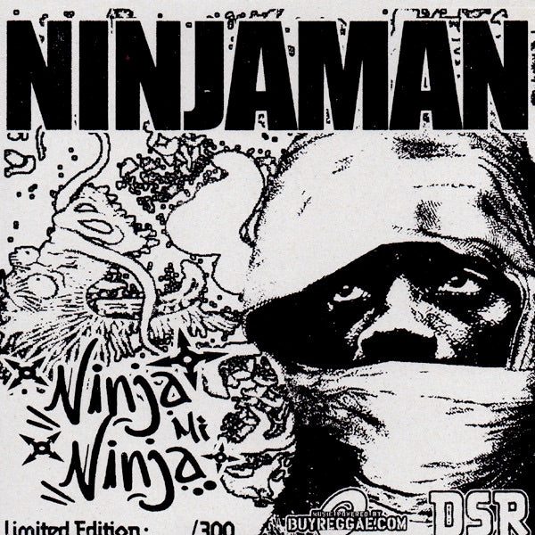 Image of Back Cover of 0516112C: 7" - NINJAMAN, Ninja Mi Ninja (Down Sound Records; DOWNSOUND 001, Germany 2014, Picture Sleeve, Limited Edition of 300)   EX/EX