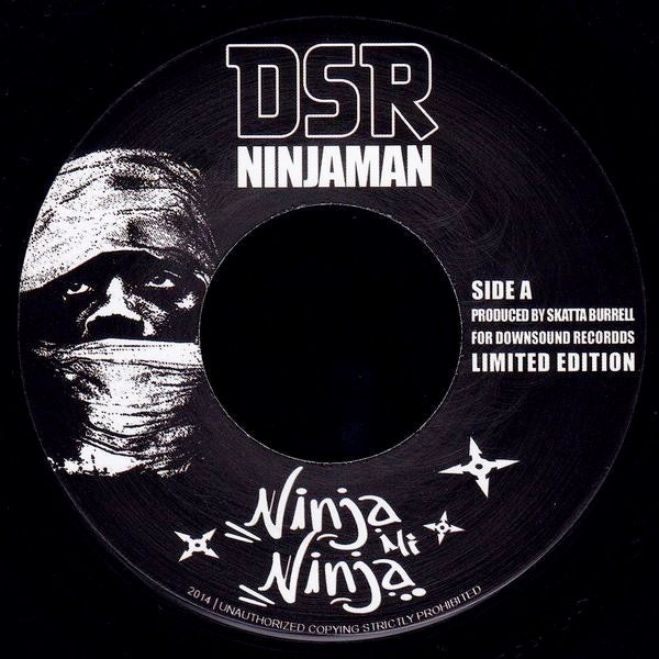 Image of Label Cover of 0516112C: 7" - NINJAMAN, Ninja Mi Ninja (Down Sound Records; DOWNSOUND 001, Germany 2014, Picture Sleeve, Limited Edition of 300)   EX/EX