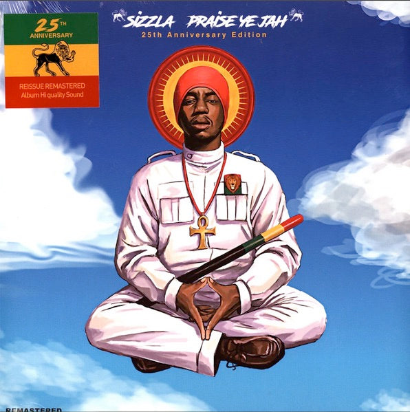 Image of Front Cover of 0516116C: LP - SIZZLA, Praise Ye Jah 25th Anniversary Edition (Xterminator; DIGLP4, France 2023 Reissue, Remastered)   VG/VG+