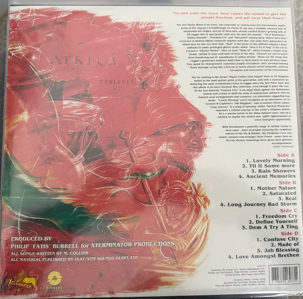 Image of Back Cover of 0516117C: 2xLP - SIZZLA, Kalonji (XTerminator; EXTLP 13, 	Worldwide 2024 Reissue, Limited Edition RSD 2024)   VG+/VG+