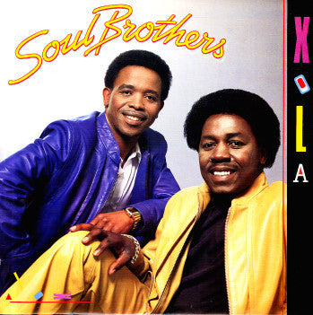 Image of Front Cover of LP - VG/VG+ - SOUL BROTHERS, Xola (Priority Records; PRYB 4008, South Africa 1987), Light marks only. Sleeve ripped at top & evidence of previous stickeres.,  - 0526127E