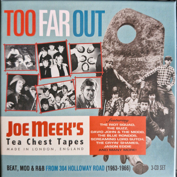 Image of Front Cover of 0536061E: 3xCD - VARIOUS, Too Far Out (Beat, Mod & R&B From 304 Holloway Road 1963-1966) (Cherry Red; TCT3BX14, UK 2025, Box Set, Booklet)   VG+/EX