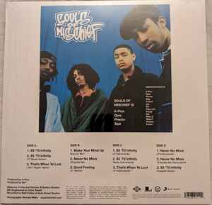 Image of Back Cover of 2xLP - VG/EX - SOULS OF MISCHIEF, 93 'Til Infinity (The Remixes) (Legacy; 19658820111, UK & Europe 2023, Picture Sleeve, In shrink wrap but not sealed.), Opened in store, unplayed, sleeve has crease bottom left corner.,  - 0526238E