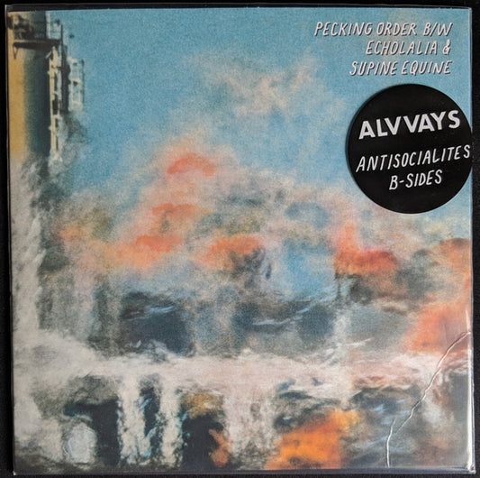 Image of Front Cover of 0526271E: 7" - ALVVAYS, Antisocialites B-Sides (Not On Label (Alvvays Self-relea; none, USA, Canada & UK 2018, Picture Sleeve, Tour Single) Stickered Plastic Outer Sleeve  EX/EX