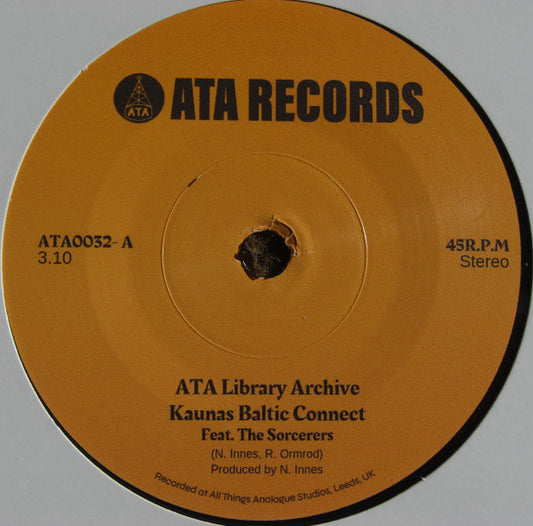 Image of Front Cover of 0516371C: 7" - ATA LIBRARY ARCHIVE, Kaunas Baltic Connect / Baby, I Don't Care (ATA Records; ATA0032, UK 2024)   /VG
