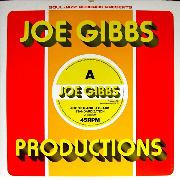 Image of Front Cover of 0516410C: 10" - JOE TEX (2) & U BLACK / JOE GIBBS & THE PROFESSIONALS, Standardization / Colour TV (Soul Jazz Records; SJR 076-10, UK 2003, Company Sleeve)   VG+/VG+