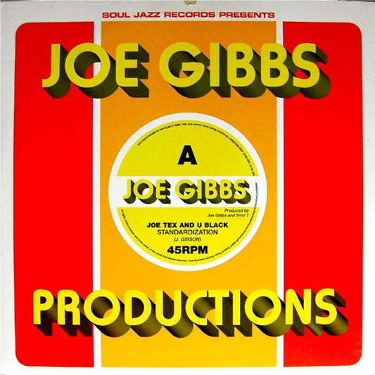 Image of Front Cover of 0516410C: 10" - JOE TEX (2) & U BLACK / JOE GIBBS & THE PROFESSIONALS, Standardization / Colour TV (Soul Jazz Records; SJR 076-10, UK 2003, Company Sleeve)   VG+/VG+
