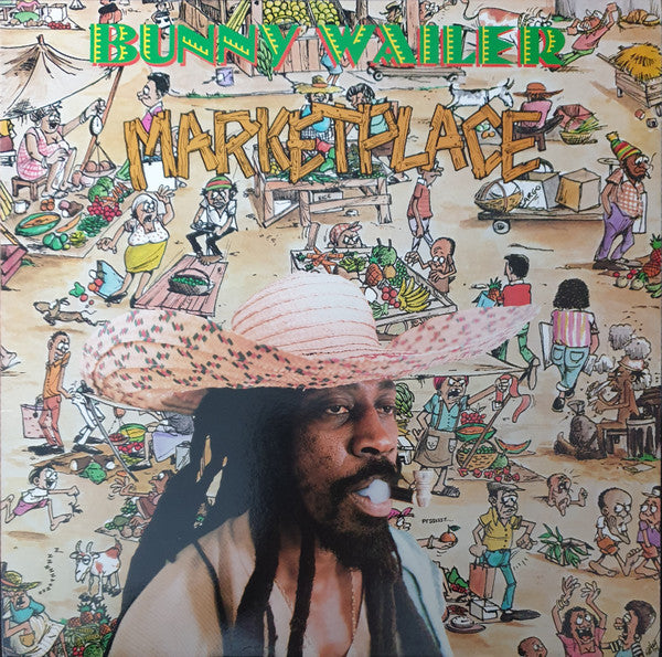 Image of Front Cover of 0516413C: LP - BUNNY WAILER, Marketplace (Solomonic; SMLP 010, UK 1985)   VG+/VG+