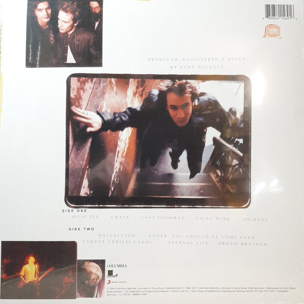 Image of Back Cover of LP - VG/EX - JEFF BUCKLEY, Grace (Columbia; 88985415691, Europe 2019 Reissue, Insert, Limited Edition Gold Vinyl), ,  - 4216373C
