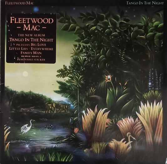 Image of Front Cover of LP - VG/VG+ - FLEETWOOD MAC, Tango In The Night (Warner Bros. Records; WX 65, Europe 1987, Inner), With large hype sticker,  - 2046174S
