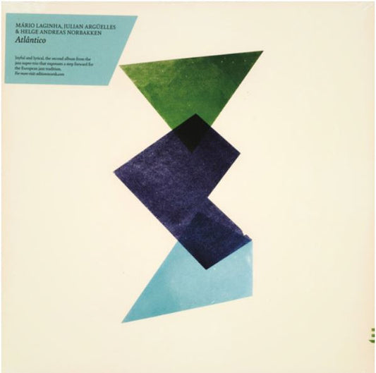 Image of Front Cover of LP - VG+/VG+ - M RIO LAGINHA, JULIAN ARG ELLES & HELGE NORBAKKEN, Atl ntico (Edition Records; EDNLP1164, UK 2020), Shrink-wrap (small stain on plastic),  - 0516466C