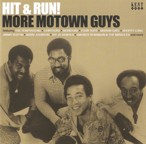 Image of Front Cover of 0536187E: CD - VARIOUS, Hit & Run! More Motown Guys (Kent Soul; CDTOP 531, UK 2025, Jewel Case)   VG+/VG+