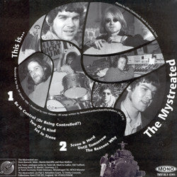 Image of Back Cover of 0546308S: 10" - THE MYSTREATED, This Is... The Mystreated (Twist Records; Twist Big 8, UK 1996) Strong VG all around. Light surface marks and hairlines. Tearing to spine and faint ring wear.  VG/VG