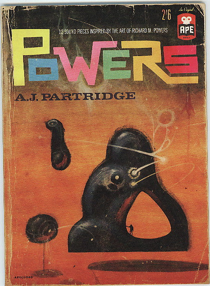 Image of Front Cover of CD - G+/VG - A. J. PARTRIDGE, Powers: 12 Sound Pieces Inspired By The Art Of Richard M. Powers (Ape House; APECD040, UK 2010, Limited Edition), Stain/stamp On Sleeve,  - 0556170S