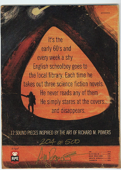 Image of Back Cover of CD - G+/VG - A. J. PARTRIDGE, Powers: 12 Sound Pieces Inspired By The Art Of Richard M. Powers (Ape House; APECD040, UK 2010, Limited Edition), Stain/stamp On Sleeve,  - 0556170S