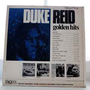 Image of Back Cover of 3624012E: LP - DUKE REID ( VARIOUS ARTISTS ), Duke Reid's Golden Hits (Trojan Records; TTL 8, UK 1969, Laminated Front Sleeve, Mono)   VG/G+