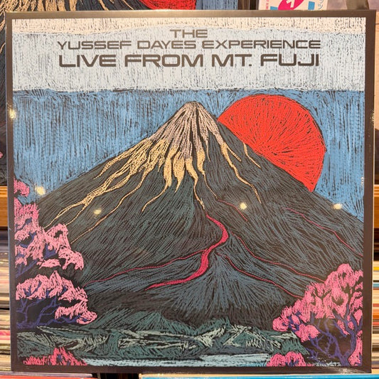 Image of Front Cover of LP - NEW/NEW - THE YUSSEF DAYES EXPERIENCE, LIVE FROM MT. FUJI (Brownswood; BWOOD436EP, Europe 2026, Black Vinyl, Following the instant sell-out of "MT. FUJI FM" (featuring Gilles Peterson) - The Yussef Dayes Experience returns for LIVE FROM MT. FUJI on standard black vinyl, with music only. The project includes live performances of both pre-released favourites and brand-new compositions, featuring the extraordinary Japanese vocalist / virtuoso Minami Kizuki from Amami Island, on voc