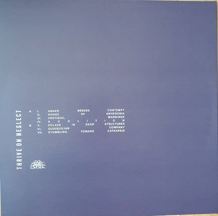 Image of Back Cover of 0526343E: LP - IMMORTAL BIRD, Thrive On Neglect (20 Buck Spin; SPIN112, US 2019, Insert)   VG+/VG+