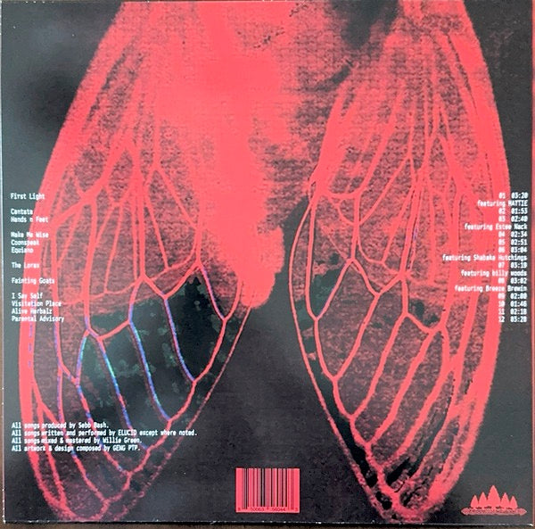 Image of Back Cover of LP - NEW/NEW - E L U C I D & SEBB BASH, I Guess U Had To Be There (Backwoodz Studioz / Rhymesayers; BWZ813LP-C1, Europe 2026, Transparent Vinyl), ,  - 1656130S