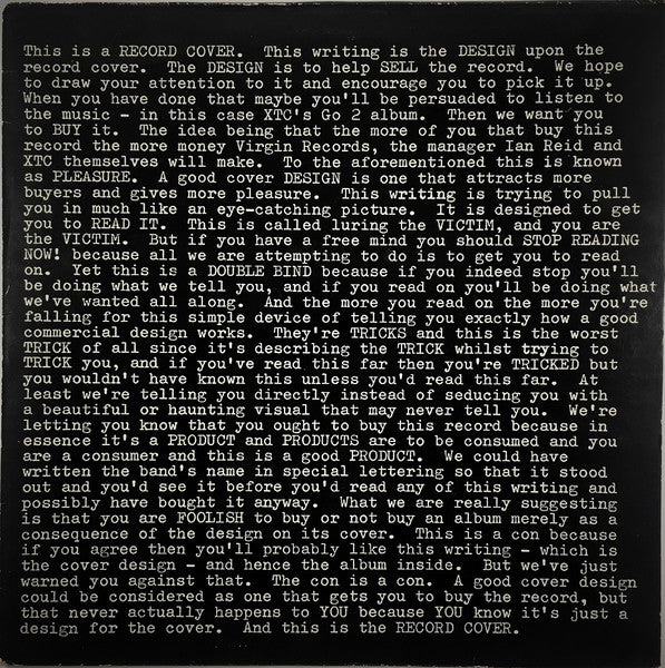 Image of Front Cover of 0616079C: LP - XTC, Go 2 (Virgin; OVED 61, UK 1984 Reissue) Strong VG, Edge wear to sleeve.        VG/VG