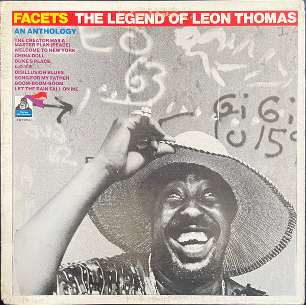 Image of Front Cover of LP - VG/VG+ - LEON THOMAS, Facets - The Legend Of Leon Thomas (Flying Dutchman; FD 10164, US 1973, Gatefold), Cut-out srip on sleeve. ,  - 0626038E