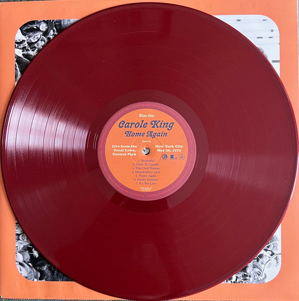 Image of Label Cover of 0646090S: 2xLP - CAROLE KING, Home Again (Third Man Records; TMR-755, US 2022, Gatefold, 2 Inners, Red Brick Coloured Vinyl, Etched, NO 7'' or DVD!)   EX/EX