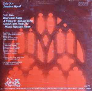 Image of Back Cover of 0616136C: 12" EP - BLYTH POWER, Junction Signal (All The Madmen Records; MAD T12, UK 1986, Picture Sleeve) Spot of damage on rear of sleeve.  G+/VG