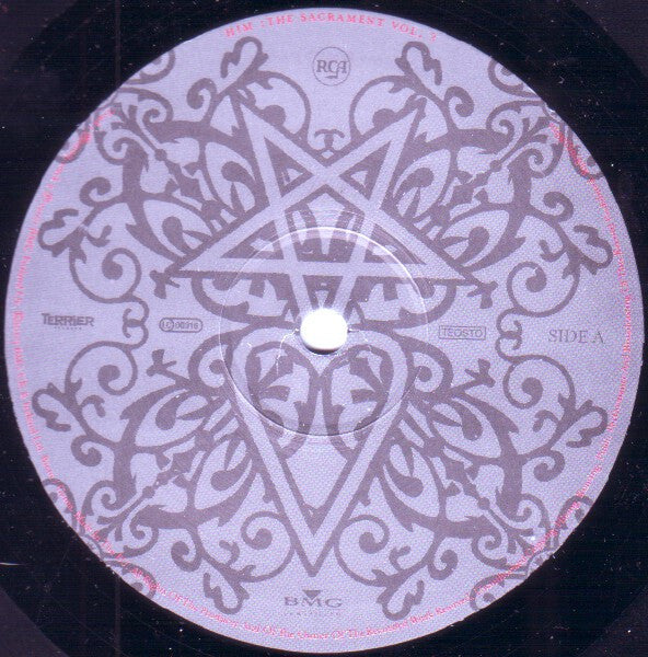 Image of Label Cover of 10" - VG/EX - HIM, The Sacrament (BMG UK & Ireland Ltd. ; 828765 58801, UK 2003, Picture Sleeve), Edge Wear, Sticker Damage To Rear Sleeve,  - 0626102E