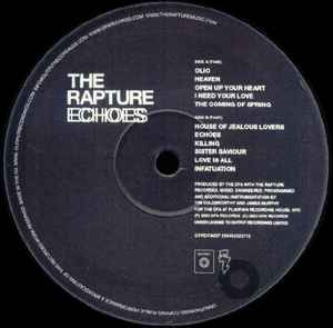 Image of Label Cover of 0125394E: LP - THE RAPTURE, Echoes (DFA; OPRDFA007, UK 2003, Inner)   VG+/VG+