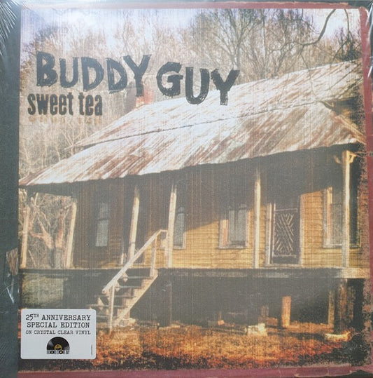 Image of Front Cover of 2xLP - NEW/NEW - BUDDY GUY, Sweet Tea (25th Anniversary) (Commercial Group; 19802978871, UK 2026, Crystal Clear Vinyl), , x2 Crystal Clear LP Vinyl - 25th anniversary reissue, 1st time on colour (Crystal Clear) Translucent Bio Vinyl. - 1436161E
