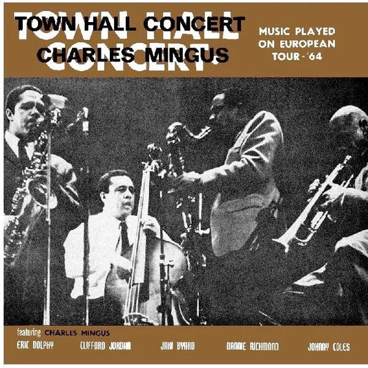 Image of Front Cover of LP  - NEW/NEW - CHARLES MINGUS, Town Hall Concert 1964 Vol. 1 (Candid; LPCND33621IE, UK 2026 Reissue, Remastered, 180g Vinyl), , Out of print for over 40 years, this LP Originally released on Mingus  own Jazz Work Shop Records. Carefully Remastered by five-time Grammy Award Winning Engineer Michael Graves with Vinyl Mastering by Jeff Powell. This RSD Exclusive version will be Pressed on 180 Gram vinyl on an exclusive clear vinyl available only to RSD enthusiasts. Original artwork met