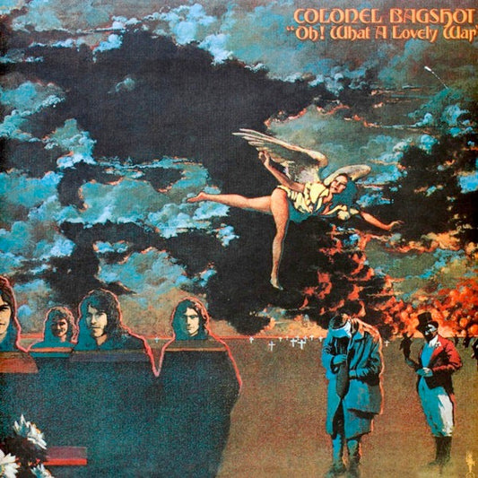 Image of Front Cover of LP -  - COLONEL BAGSHOT / BRIAN FARRELL, Oh! What A Lovely War (+ Six Day War 7") (Seelie Court; SCLP023R, UK 2026, Gatefold, Psychedelic Splatter Vinyl, With Bonus 7"), , Darkly psychedelic, politically charged, and utterly rare. This one-off psych-rock classic from 1971 still resonates with its anti-war edge. Originally released on the Chess subsidiary Cadet Concept, 'Oh! What a Lovely War' is the sole album by Liverpool s Colonel Bagshot. The band, initially known as  Colonel Bags