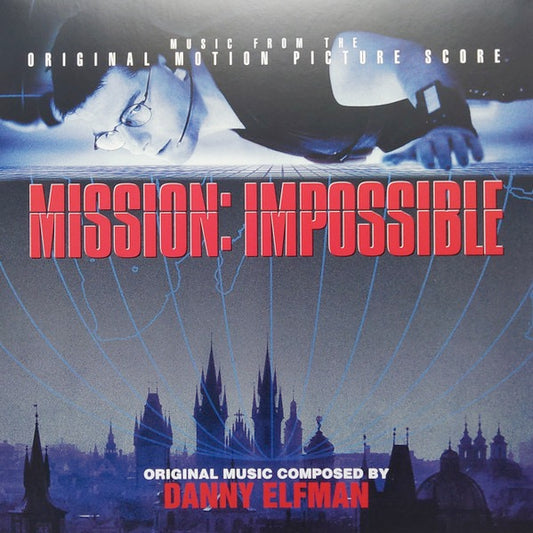 Image of Front Cover of 2xLP - NEW/NEW - DANNY ELFMAN, Mission Impossible 30th Anniversary Edition (Decca Classics; 95709344, UK 2026, Insert, Red Vinyl), , This Record Store Day 2026 red coloured vinyl 2LP release marks the 30th anniversary of Danny Elfman's score to the 1996 blockbuster movie Mission: Impossible.It includes the instantly recognisable Mission: Impossible theme, originally composed by Lalo Schifrin for the 1960s TV series, and rearranged by Elfman for the first movie in the Tom Cruise act