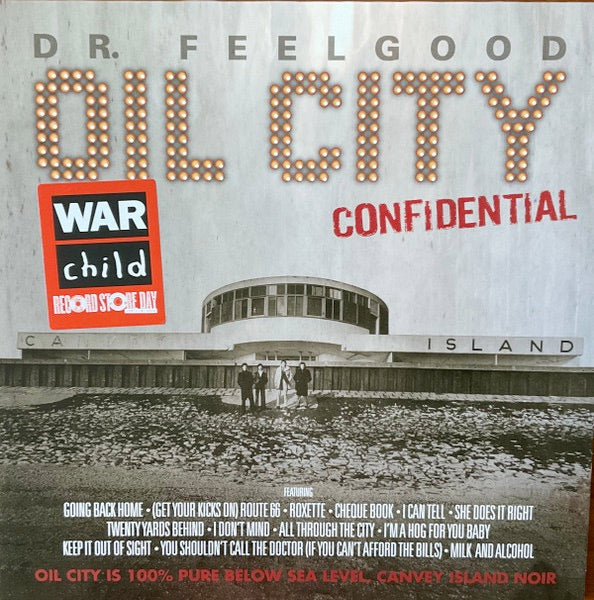 Image of Front Cover of 2xLP - NEW/NEW - DR. FEELGOOD, Oily City Confidential OST (Rhino; 5026854054704, UK 2026), , Soundtrack to the Julien Temple film celebrating the legendary Dr Feelgood, examining their Canvey Island culture as a 'Thames delta' for British rhythm and blues. Originally released in 2010, this is the first time the album has been on vinyl. - 1556448S