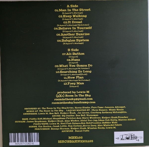 Image of Back Cover of LP - NEW/NEW - GEORGE DEKKER, Man In The Street (Room In The Sky; MBX195LP, UK 2026), , George Dekker legendary hit maker with his international group The Pioneers, spawned many top 20 hits in the 70s, here is a collection of top quality tunes in various styles of reggae, featuring some of Jamaica s top musicians  - 1756002S