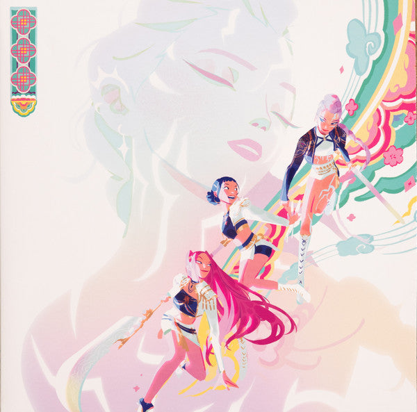 Image of Front Cover of LP - NEW/NEW - KPOP DEMON HUNTERS CAST, HUNTR/X, SAJA BOYS, KPop Demon Hunters (Soundtrack from the Netflix Film) - HUNTR/X Edition (Record Store Day Exclusive) (Republic; 5713440, UK 2026, Gatefold, fold-out poster, Special effect vinyl, sticker sheet, and 3 snapshot cards), , 1 LP special effect vinyl featuring original art cover by official KPop Demon Hunters vis dev artist, Marion Bordeyne. Includes fold-out poster, sticker sheet, and 3 snapshot cards (3 of 12 versions). Record S